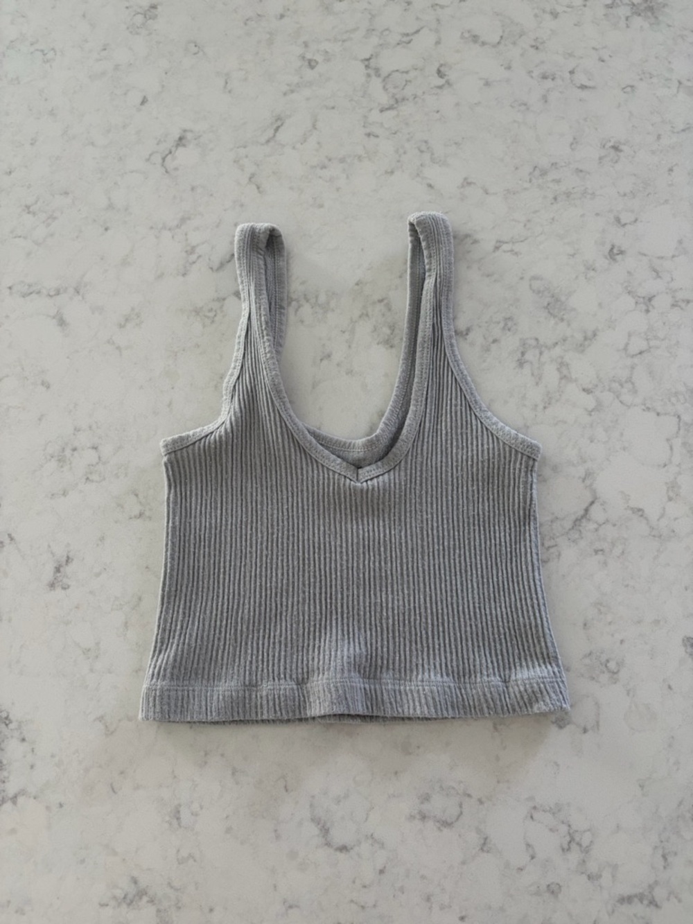 Urban Outfitters Ribbed V-Neck Crop Tank Top